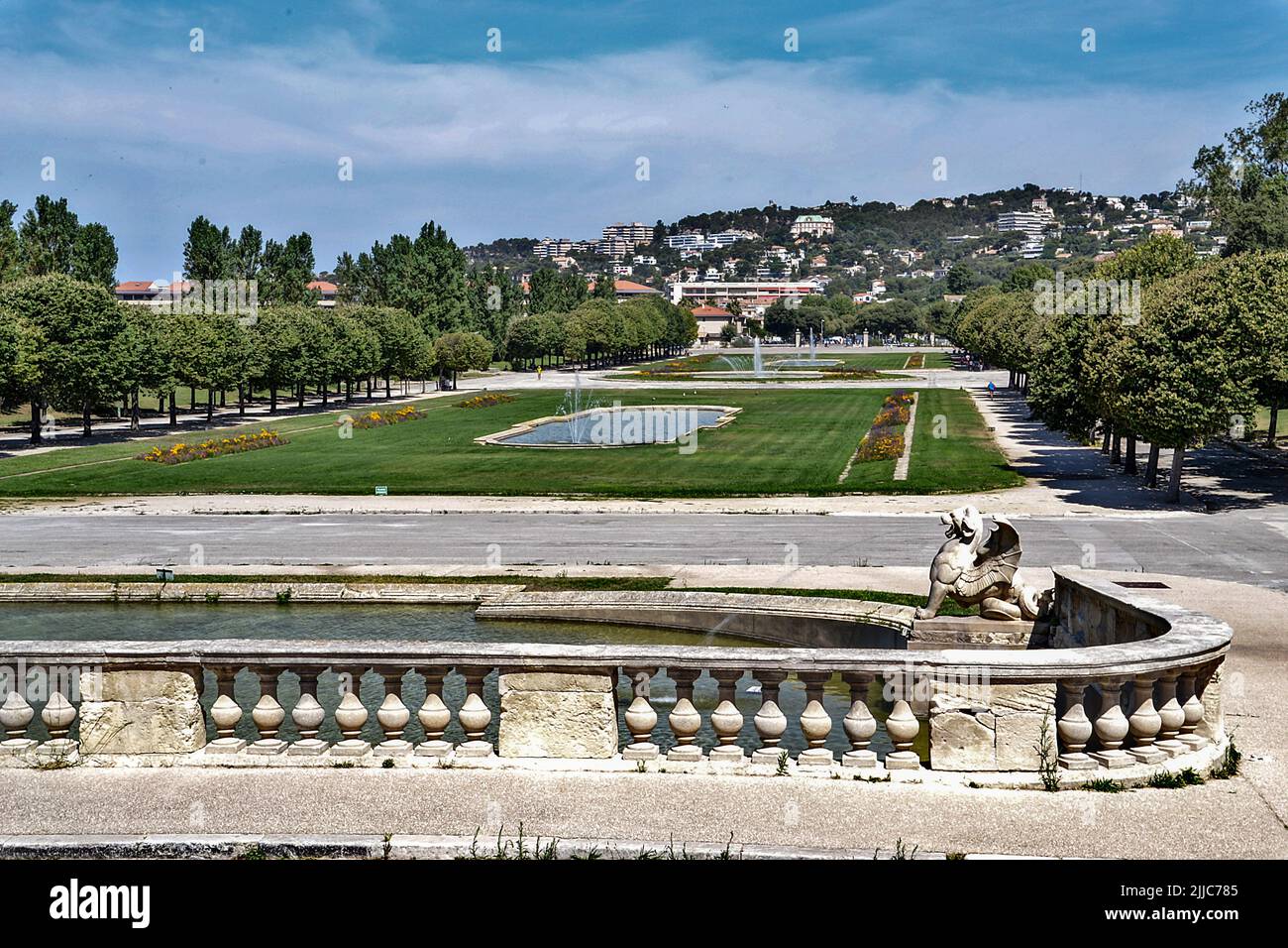 Marseille, France. 22nd juillet 2022. Vue sur le parc Borély. (Photo de Gerard Bottino/SOPA Images/Sipa USA) crédit: SIPA USA/Alay Live News Banque D'Images