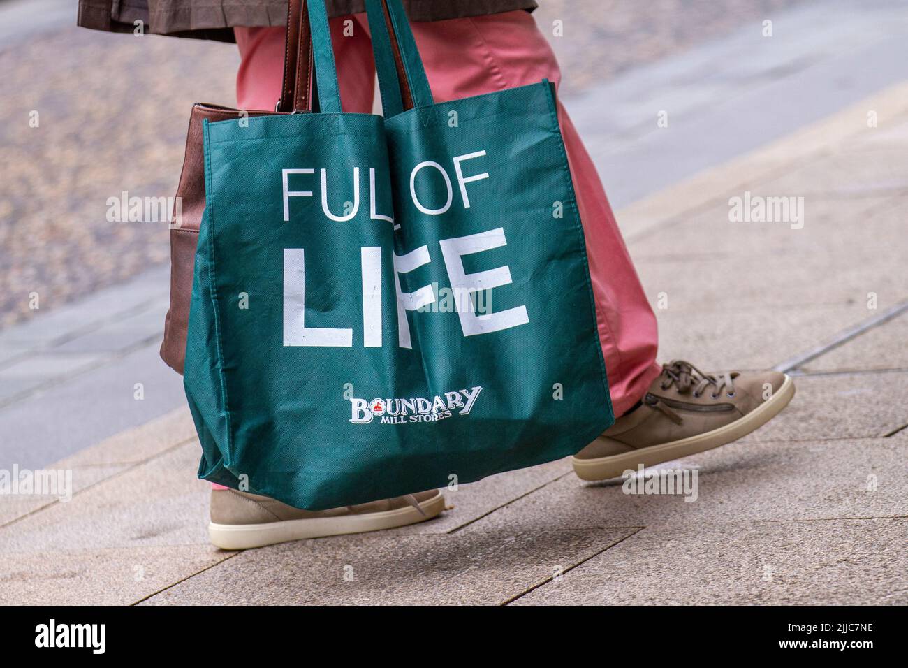 Magasins Bag for Life Boundary Mill, pleins de vie Banque D'Images