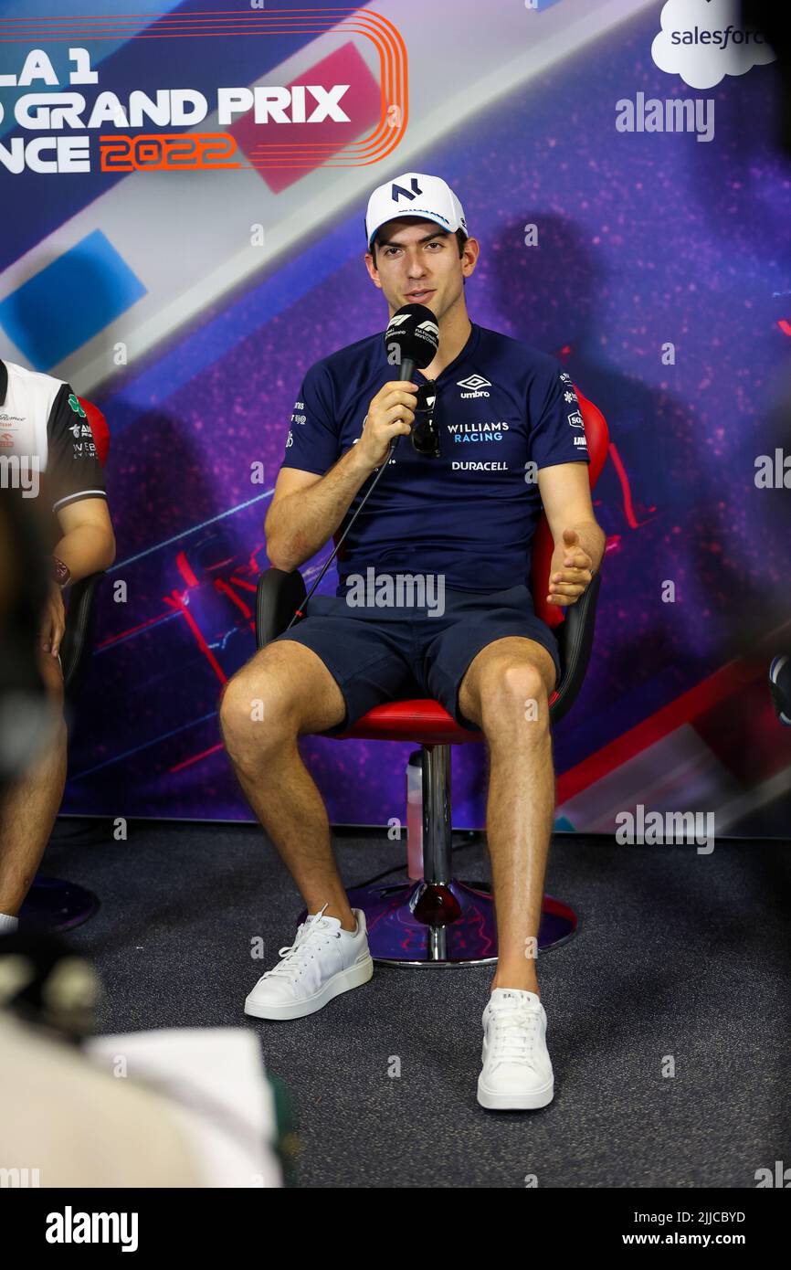 Le Castellet, France. 21st juillet 2022. #6 Nicholas Latifi (CAN, Williams Racing), Grand Prix de France F1 au circuit Paul Ricard sur 21 juillet 2022 au Castellet, France. (Photo par HIGH TWO) Credit: dpa/Alay Live News Banque D'Images