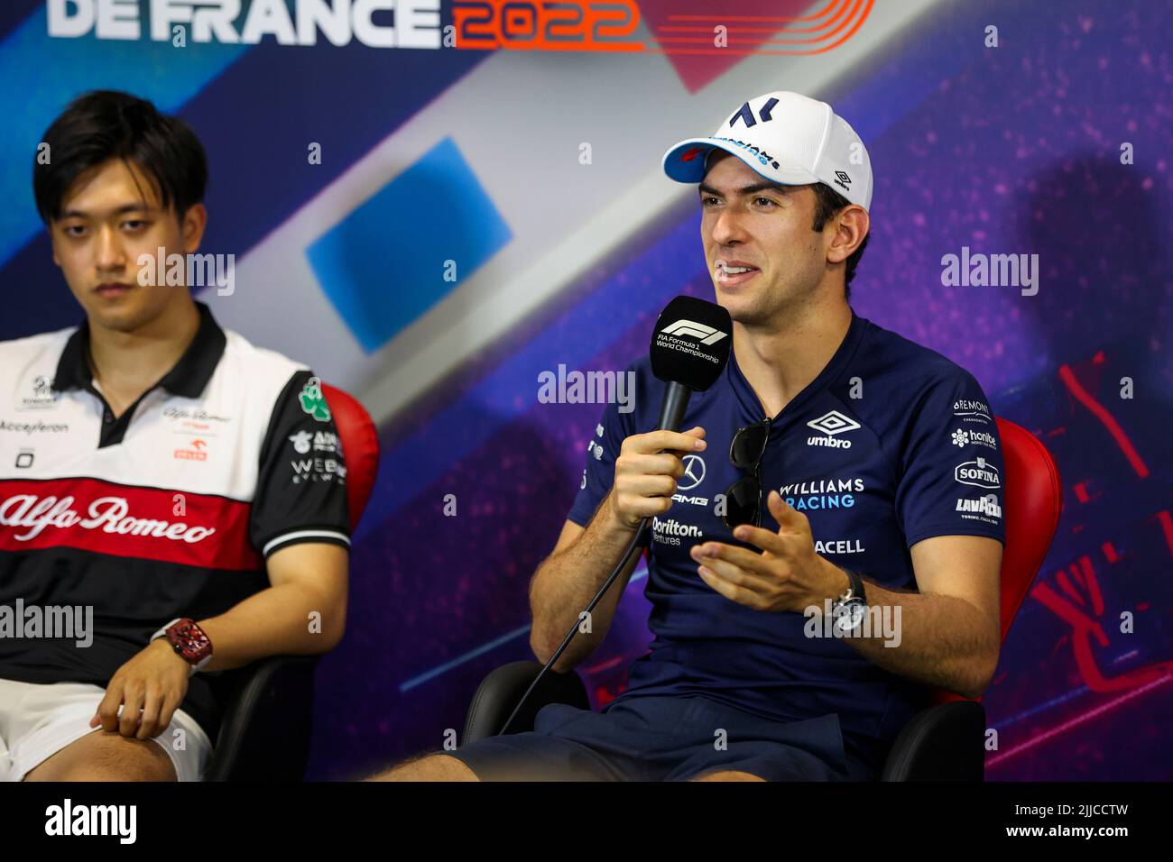 Le Castellet, France. 21st juillet 2022. #6 Nicholas Latifi (CAN, Williams Racing), Grand Prix de France F1 au circuit Paul Ricard sur 21 juillet 2022 au Castellet, France. (Photo par HIGH TWO) Credit: dpa/Alay Live News Banque D'Images