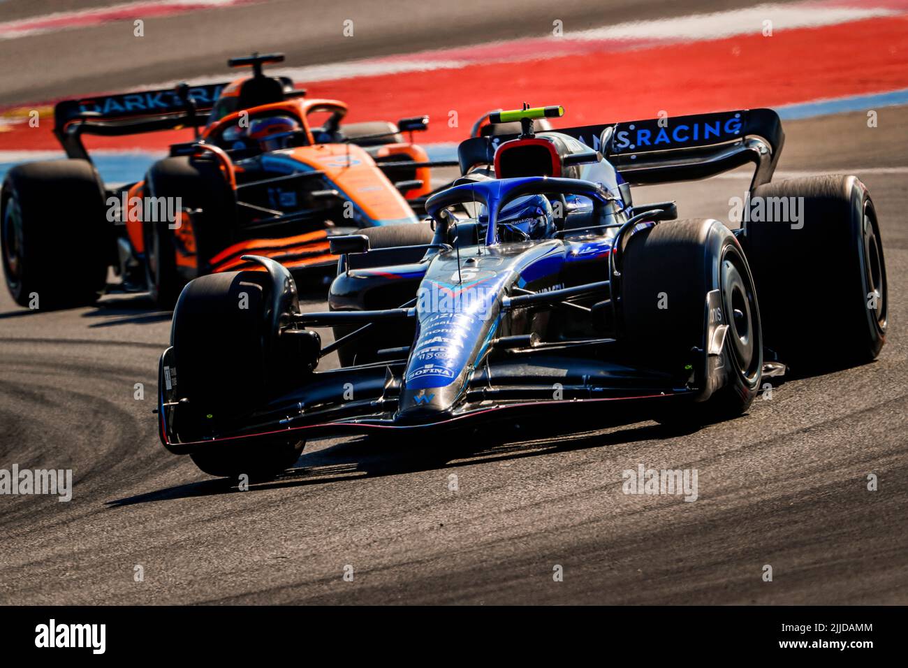 Le Castellet, France. 22nd juillet 2022. #6 Nicholas Latifi (CAN, Williams Racing), Grand Prix de France F1 au circuit Paul Ricard sur 22 juillet 2022 au Castellet, France. (Photo par HIGH TWO) Credit: dpa/Alay Live News Banque D'Images