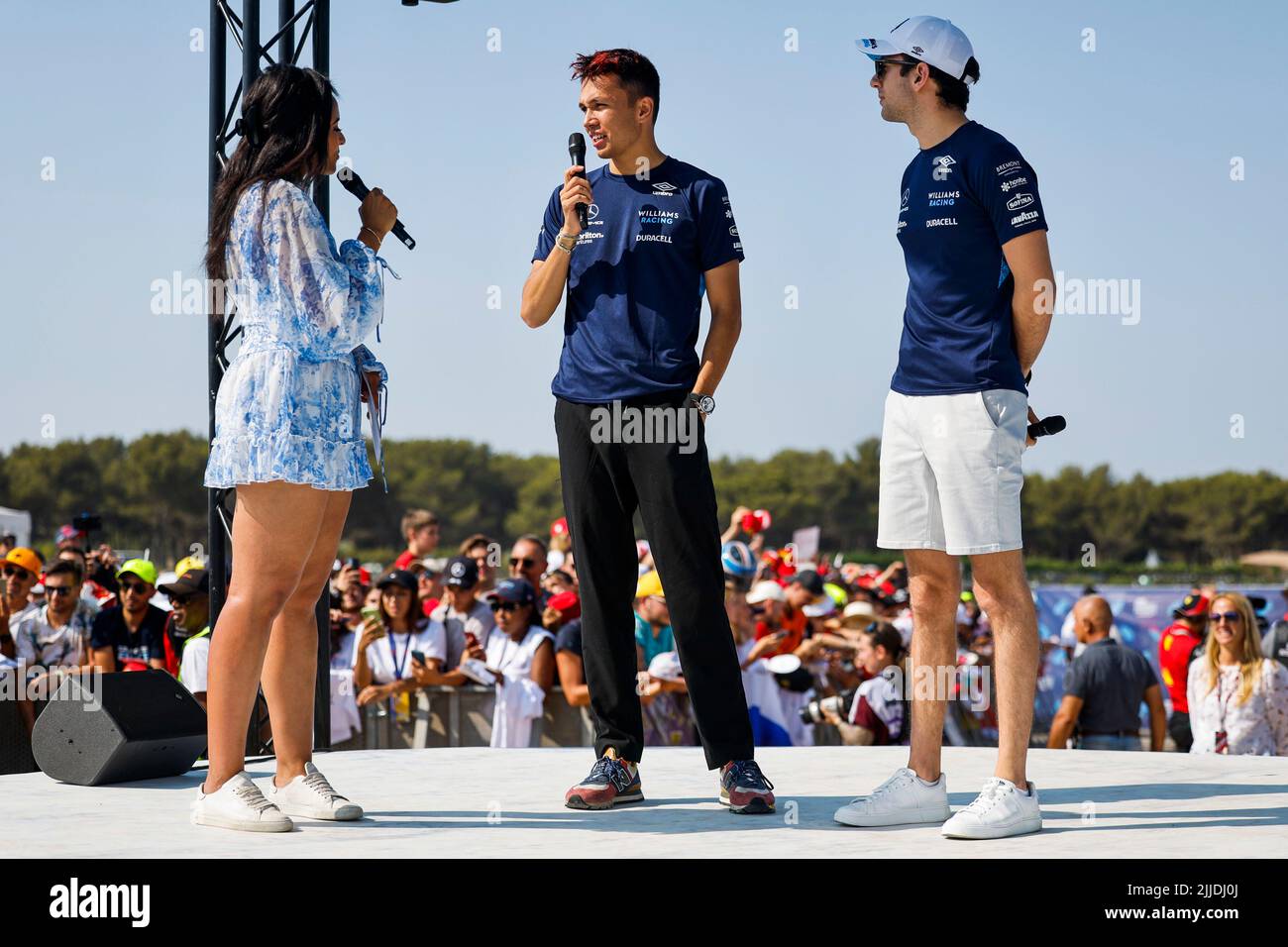 Le Castellet, France. 23rd juillet 2022. #23 Alexander Albon (THA, Williams Racing), #6 Nicholas Latifi (CAN, Williams Racing), Grand Prix de France F1 au circuit Paul Ricard sur 23 juillet 2022 au Castellet, France. (Photo par HIGH TWO) Credit: dpa/Alay Live News Banque D'Images