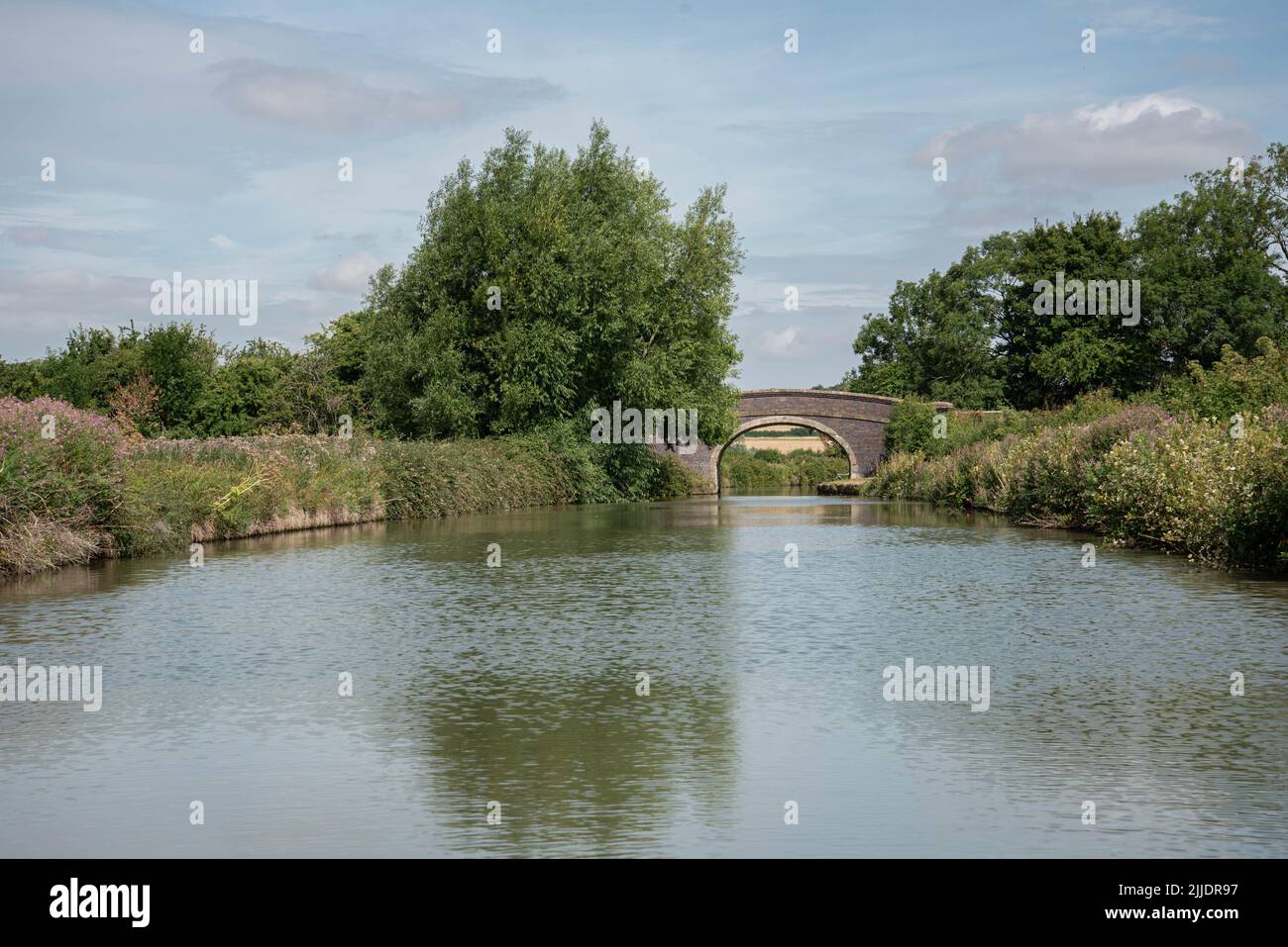 Réseau de canaux du Royaume-Uni depuis le canal de Grand Union Banque D'Images