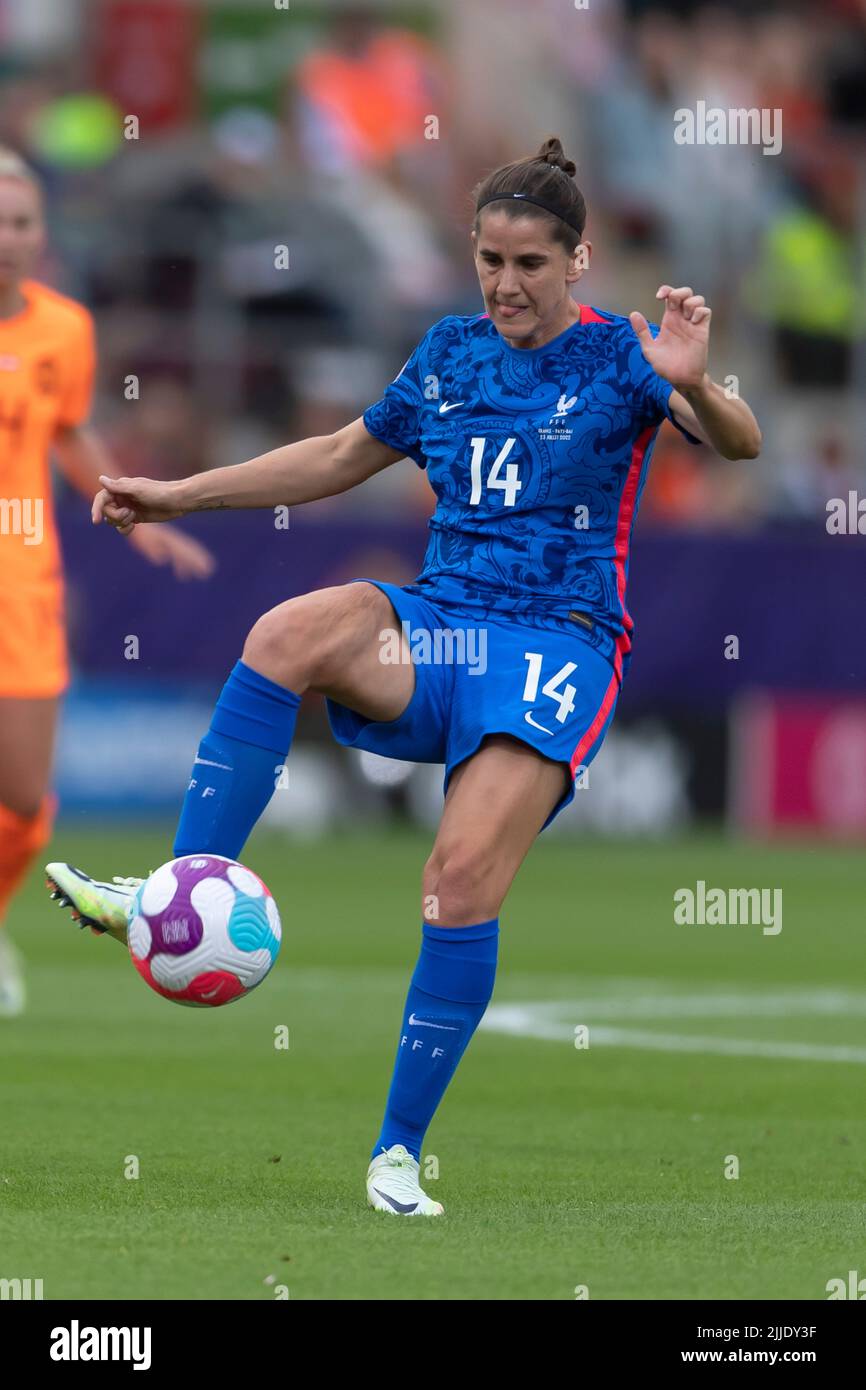 Charlotte Bilbault (France femmes) lors du match de l'UEFA féminin Euro Angleterre 2022 entre la France 1-0 pays-Bas au stade de New York sur 23 juillet 2022 à Rotherham, en Angleterre. Credit: Maurizio Borsari/AFLO/Alay Live News Banque D'Images