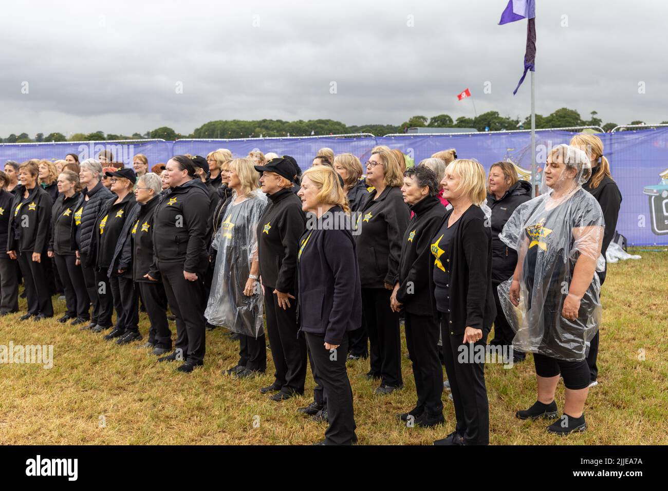 Rock Choir au Carfest Banque D'Images