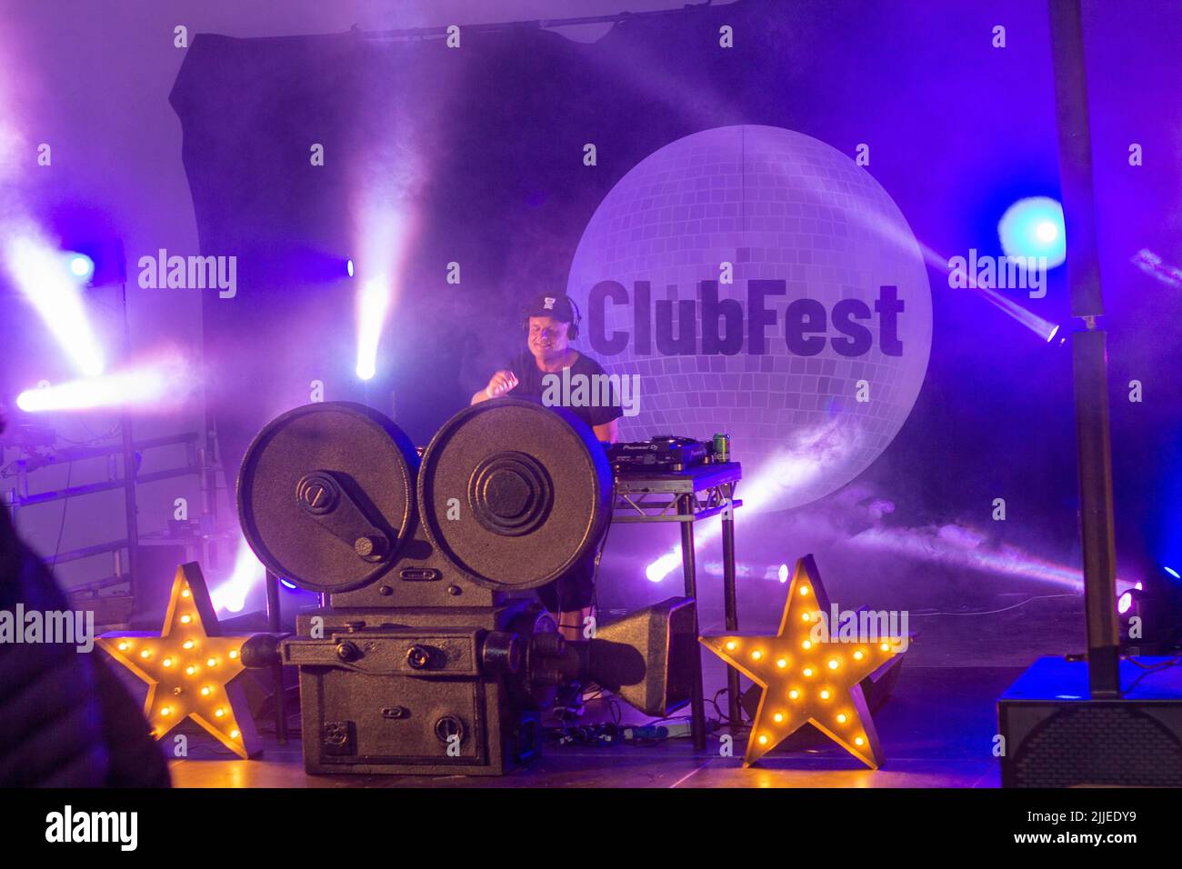 ClubFest au Carfest North Banque D'Images