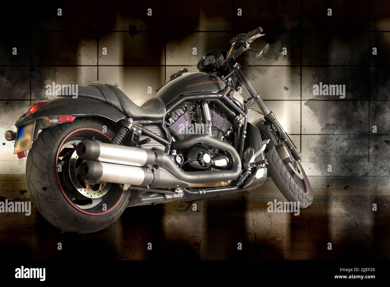 Moto Harley Davidson Banque D'Images