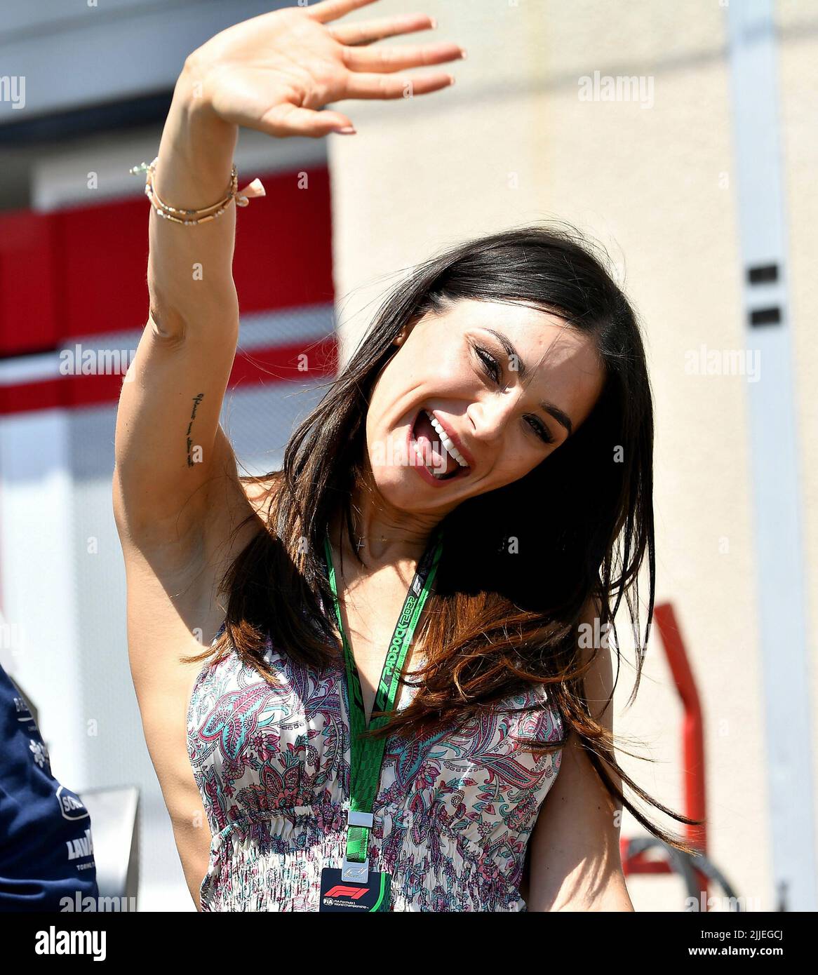 Le Castellet, Frankreich. 24th juillet 2022. 24 juillet 2022, circuit Paul Ricard, le Castellet, FORMULE 1 GRAND PRIX DE FRANCE 2022 de LENOVO, sur la photo Sandra Dziwiszek, petite amie de Nicholas Latifi (CAN), Williams Racing Credit: dpa/Alay Live News Banque D'Images