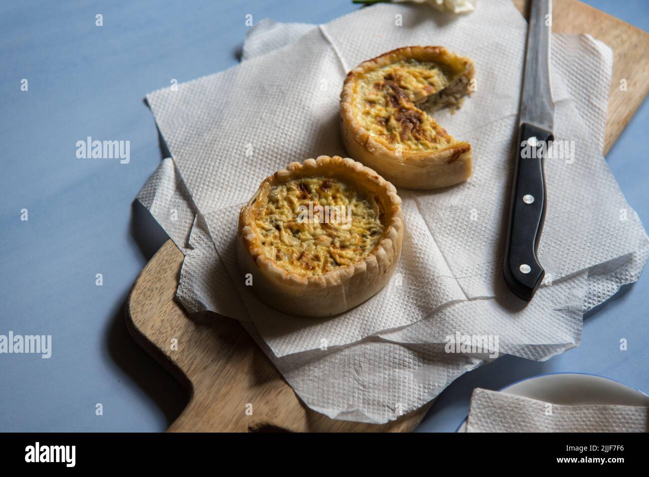 Quiche alimentaire de confiserie. Gros plan Banque D'Images