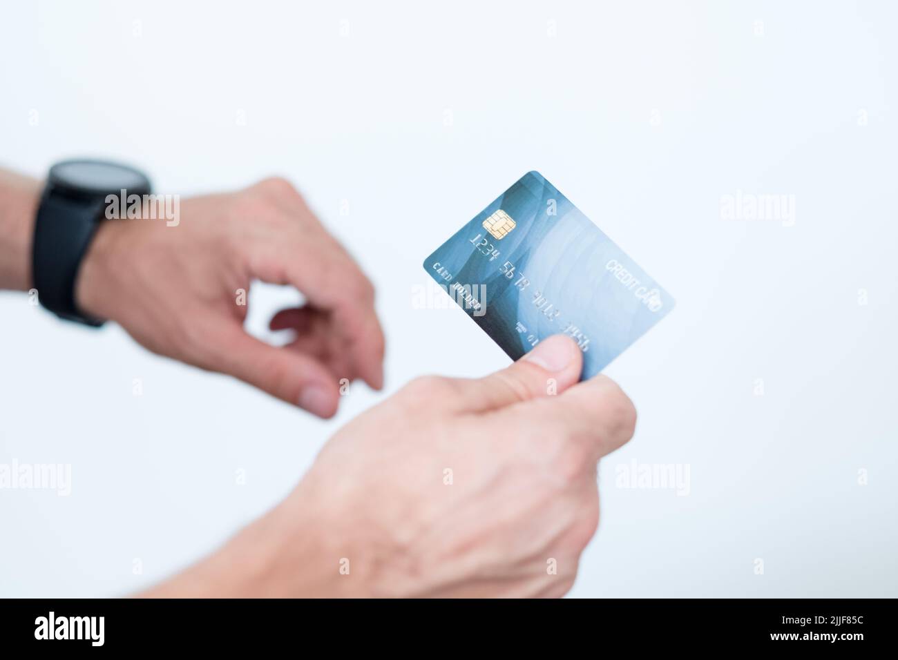 carte de crédit de transaction en ligne de paiement numérique nfc Banque D'Images