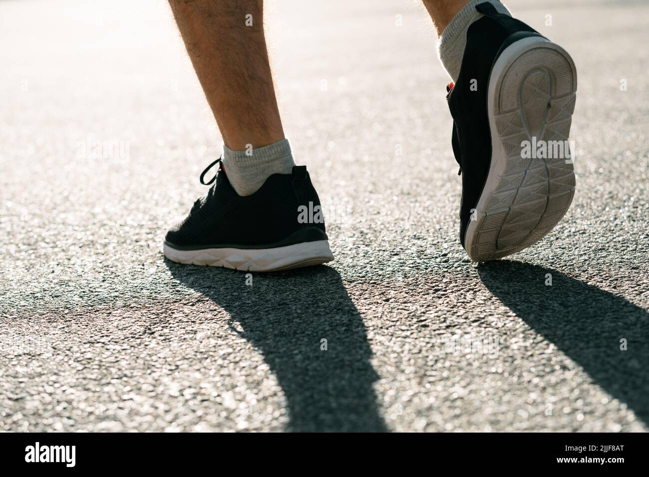 jogging exercice cardio activité d'entraînement matinal Banque D'Images