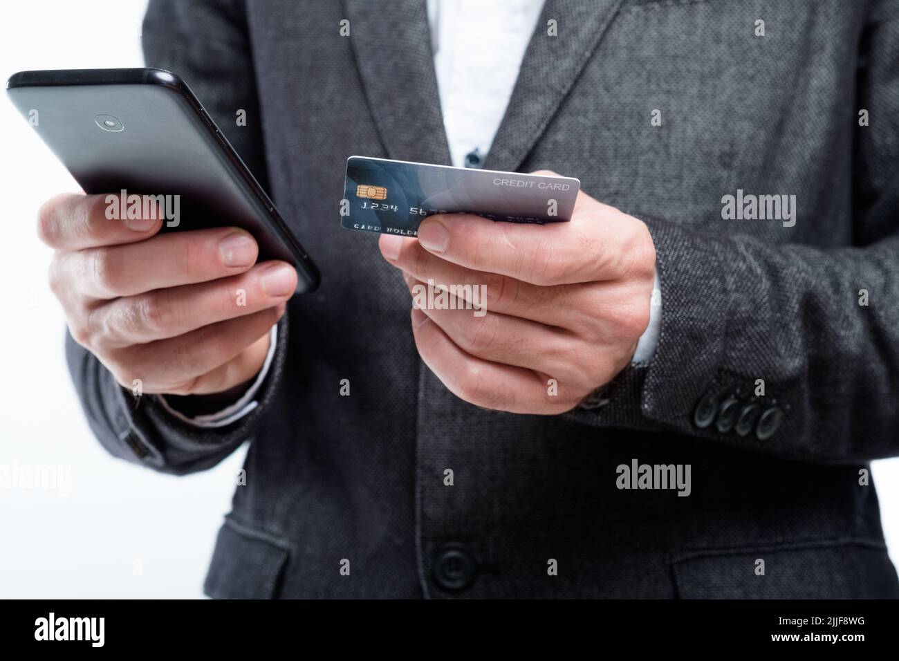 portefeuille mobile nfc application de paiement numérique carte téléphone Banque D'Images
