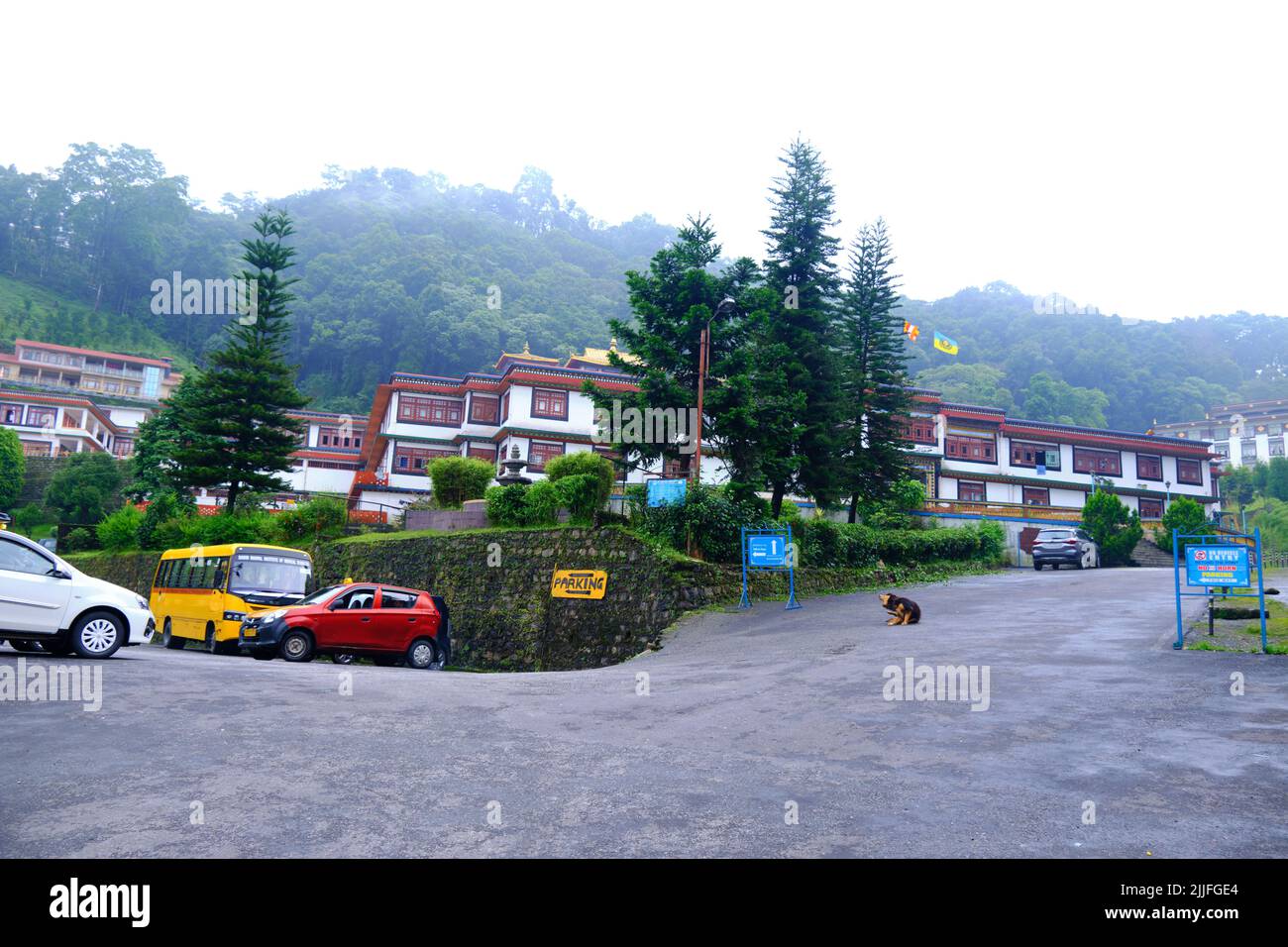 17 juin 2022, Gangtok, Sikkim, Ranka (Lingdum ou Pal Zurmang Kagyud), Temple d'Or, Monastère à Gangtok. Banque D'Images