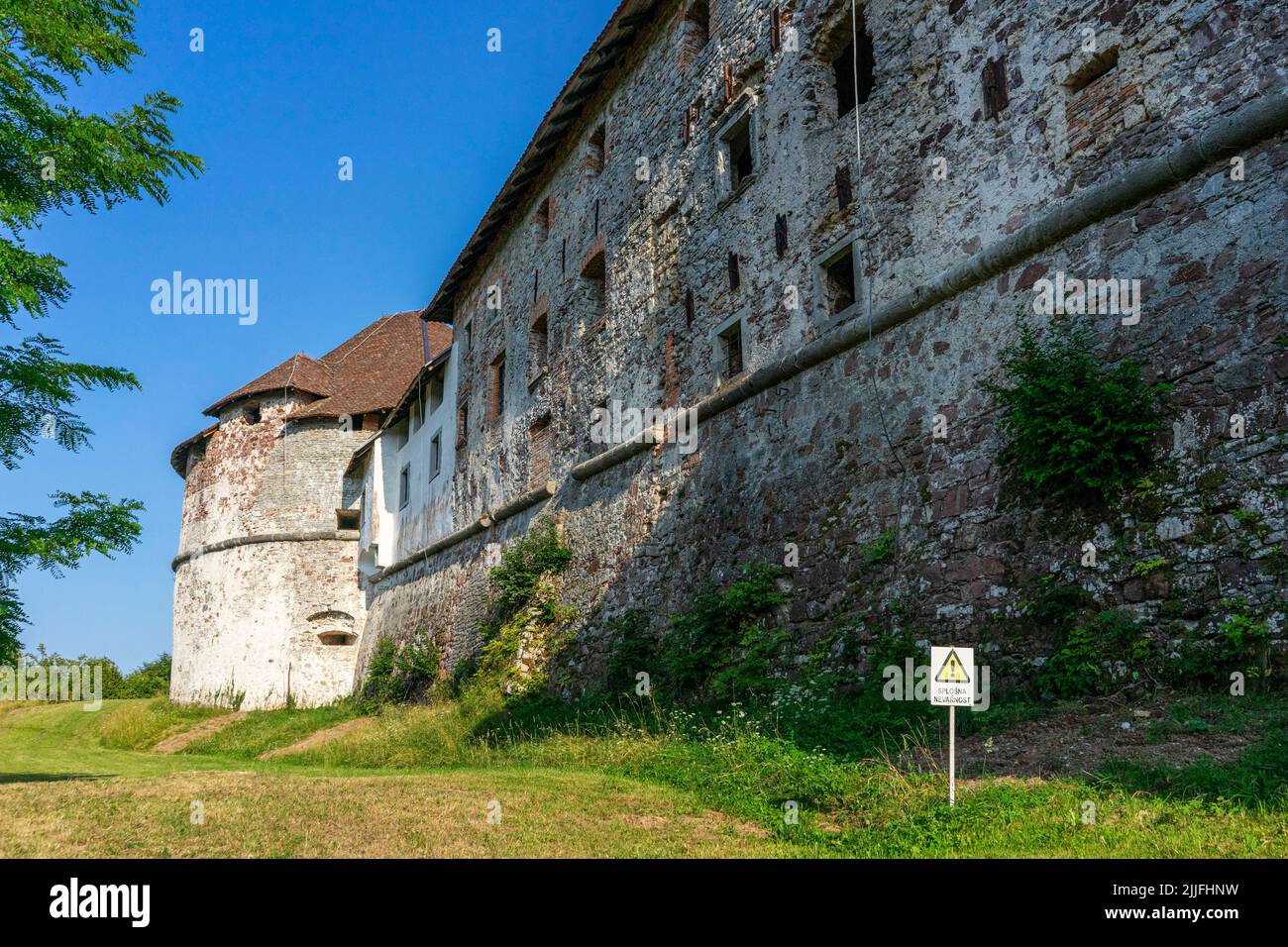 Le château de Turjak est l'un des plus grands châteaux encore debout de Slovénie Banque D'Images