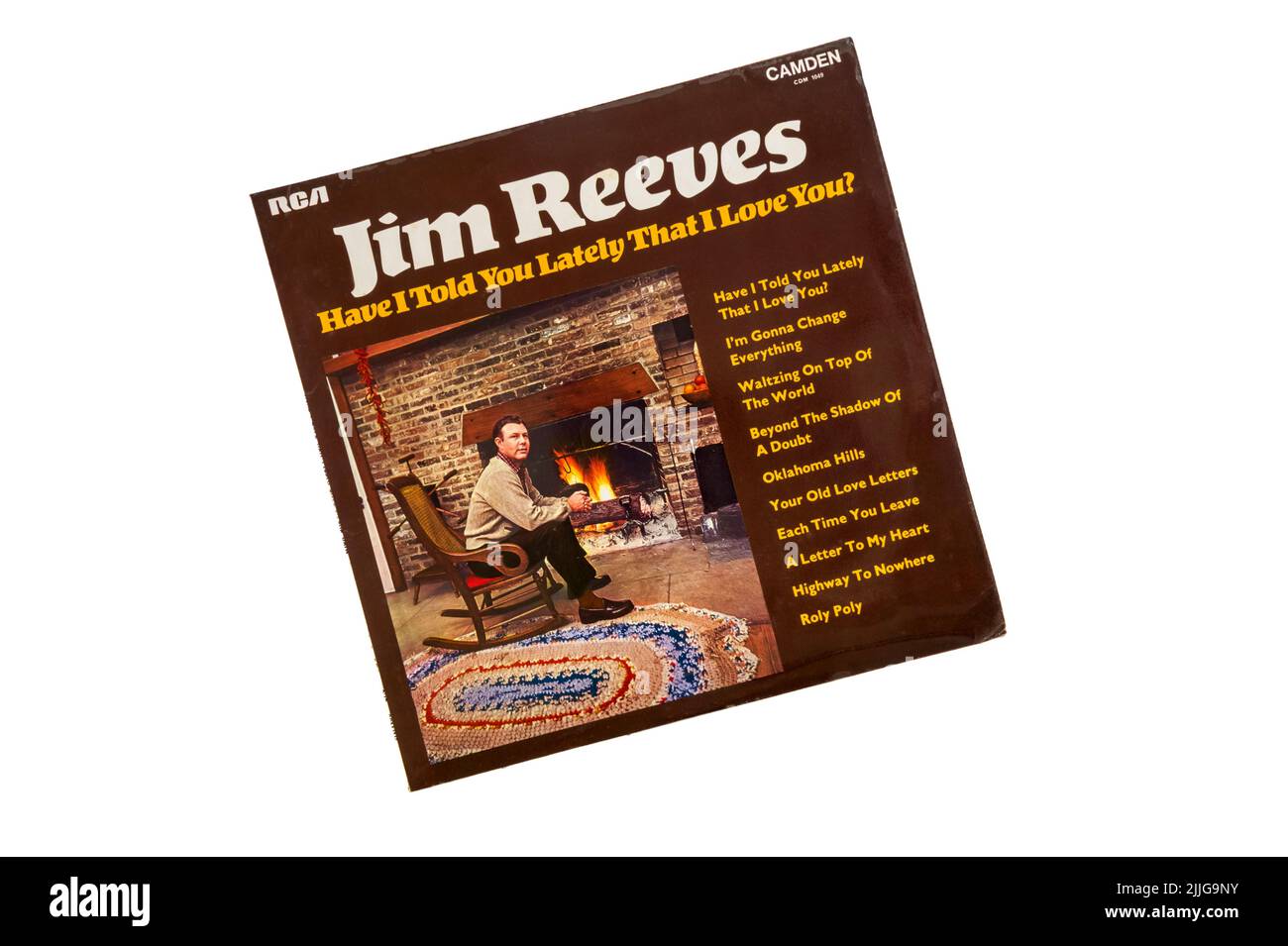Vous ai-je récemment dit que je t'aime était un album de compilation de Jim Reeves sorti en 1964. Banque D'Images