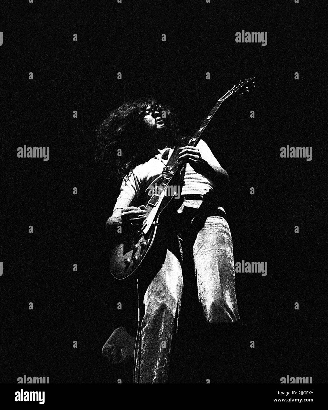 Jimmy page, LED Zeppelin, concert à Olympia, 1969 Banque D'Images