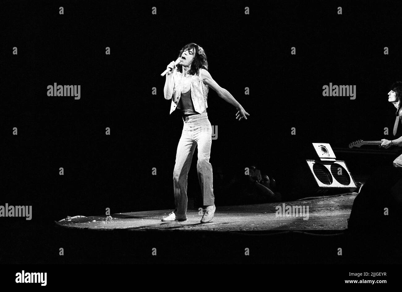 Concert de Rolling Stones au Palais des Sports de Paris, 1970 Banque D'Images