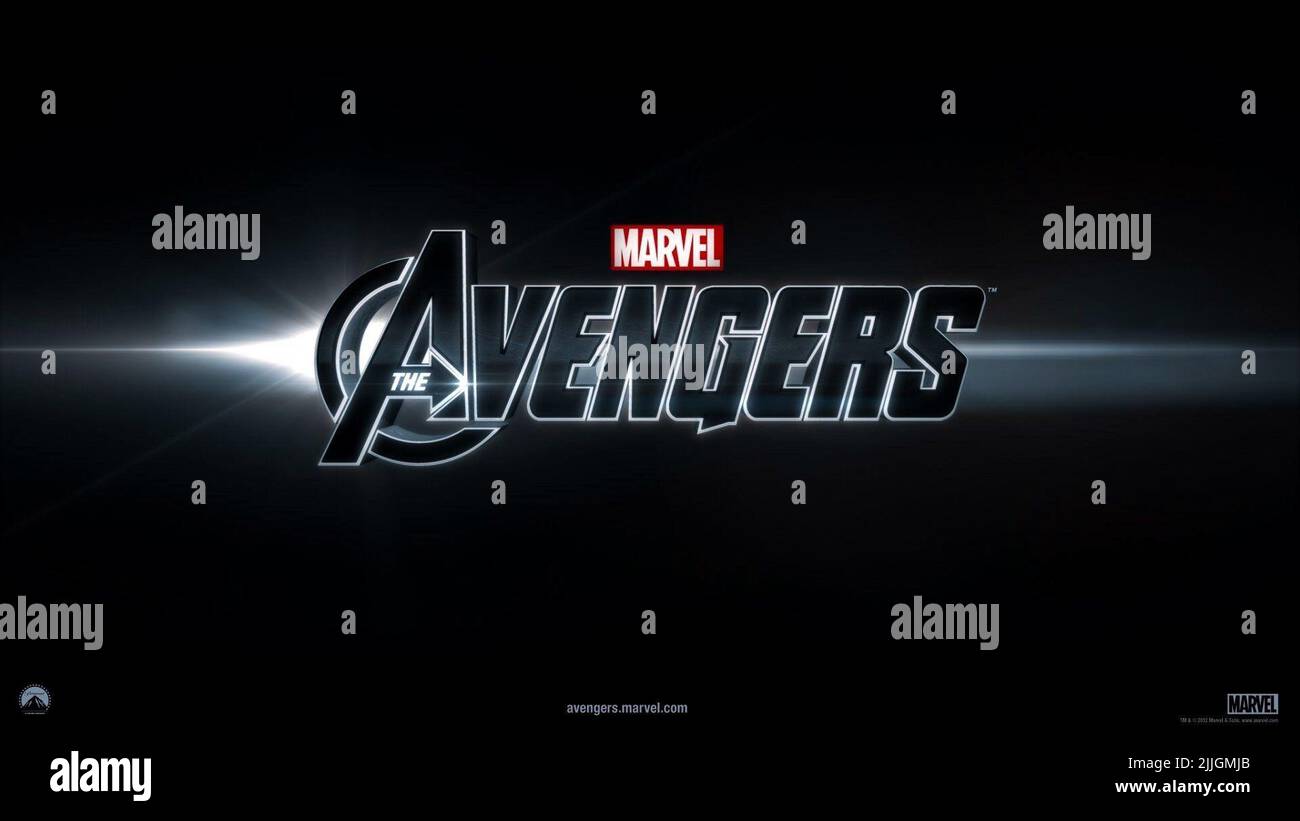 LOGO AVENGERS, THE AVENGERS, 2012 Banque D'Images