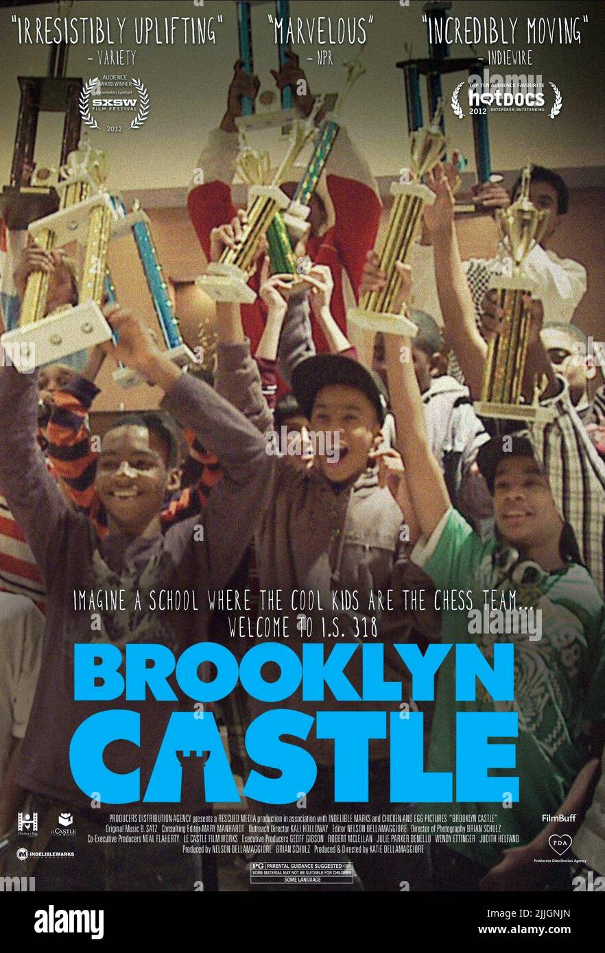 AFFICHE DES CHAMPIONS DES ÉCHECS, CHÂTEAU DE BROOKLYN, 2012 Banque D'Images