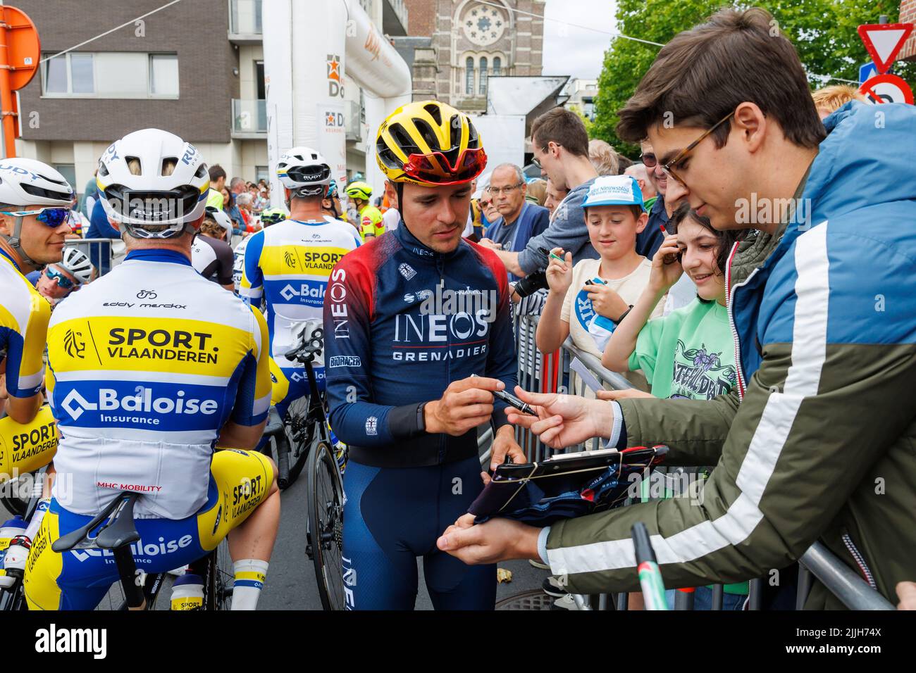 Belgique, 26 Juillet 2022, Tom Pidcock Britannique D'Ineos Grenadiers ...