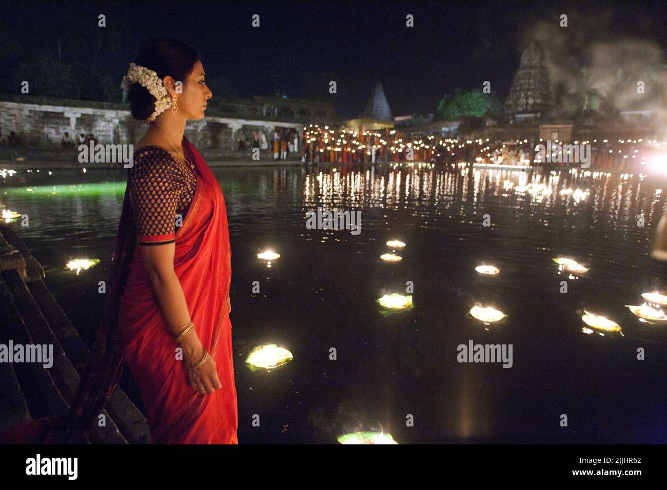 TEMPLE VILLIANUR, VIE DE PI, 2012 Banque D'Images