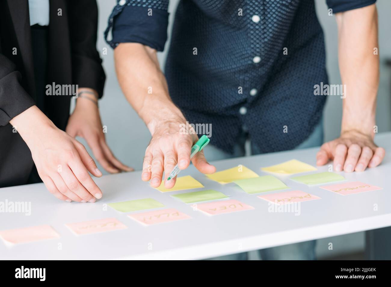 réunion d'affaires d'entreprise avec collègues brainstorming Banque D'Images