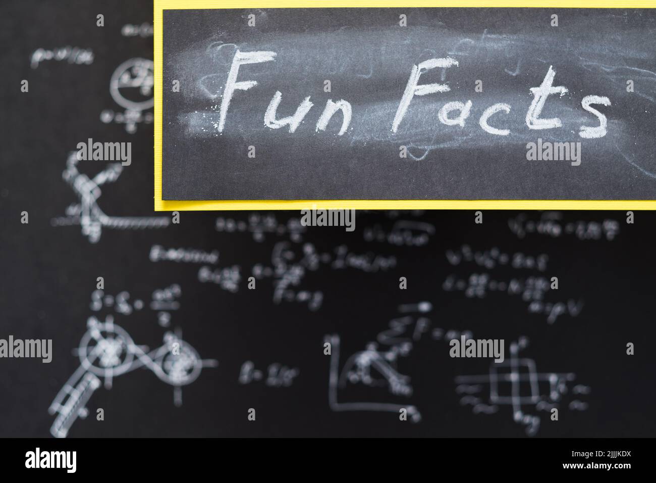 faits amusants calcul physique théorie preuve formule Banque D'Images
