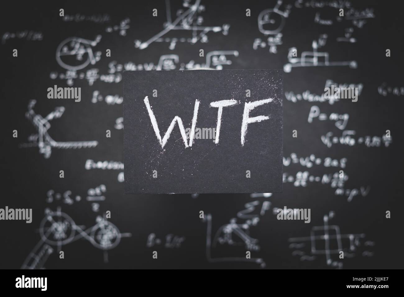 wtf compliqué étrange étrange étrange équation scientifique Banque D'Images