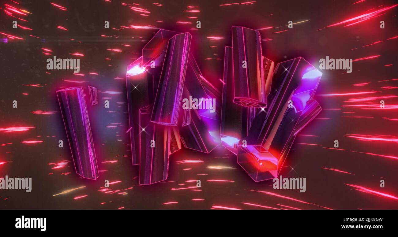 Image des diamants roses sur les feux rouges qui se déplacent rapidement Banque D'Images