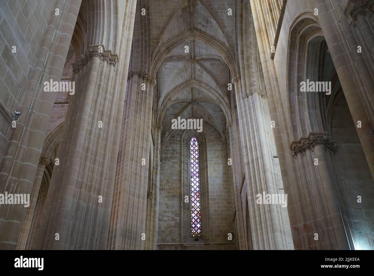 Un toit du monastère de Batalha à Lisbonne Banque D'Images
