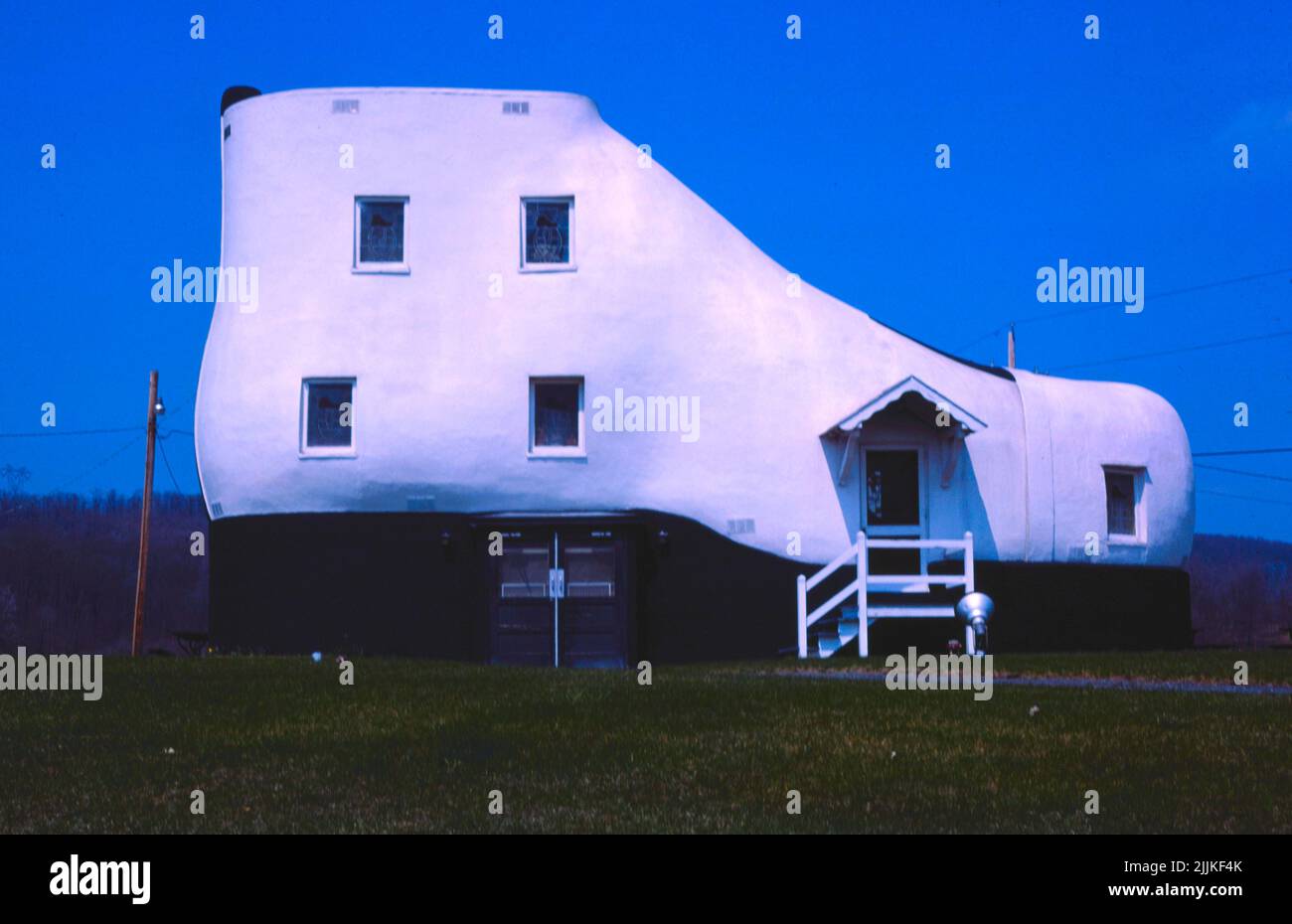 John Margolies - Haines Shoe Building, Hallam, Pennsylvanie - 1982 Banque D'Images