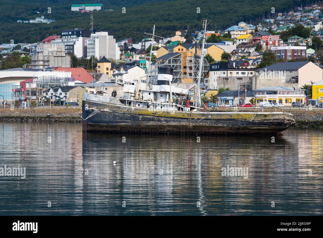 Une belle vue sur l'Ushuaia, Patagonie, Argentine Banque D'Images