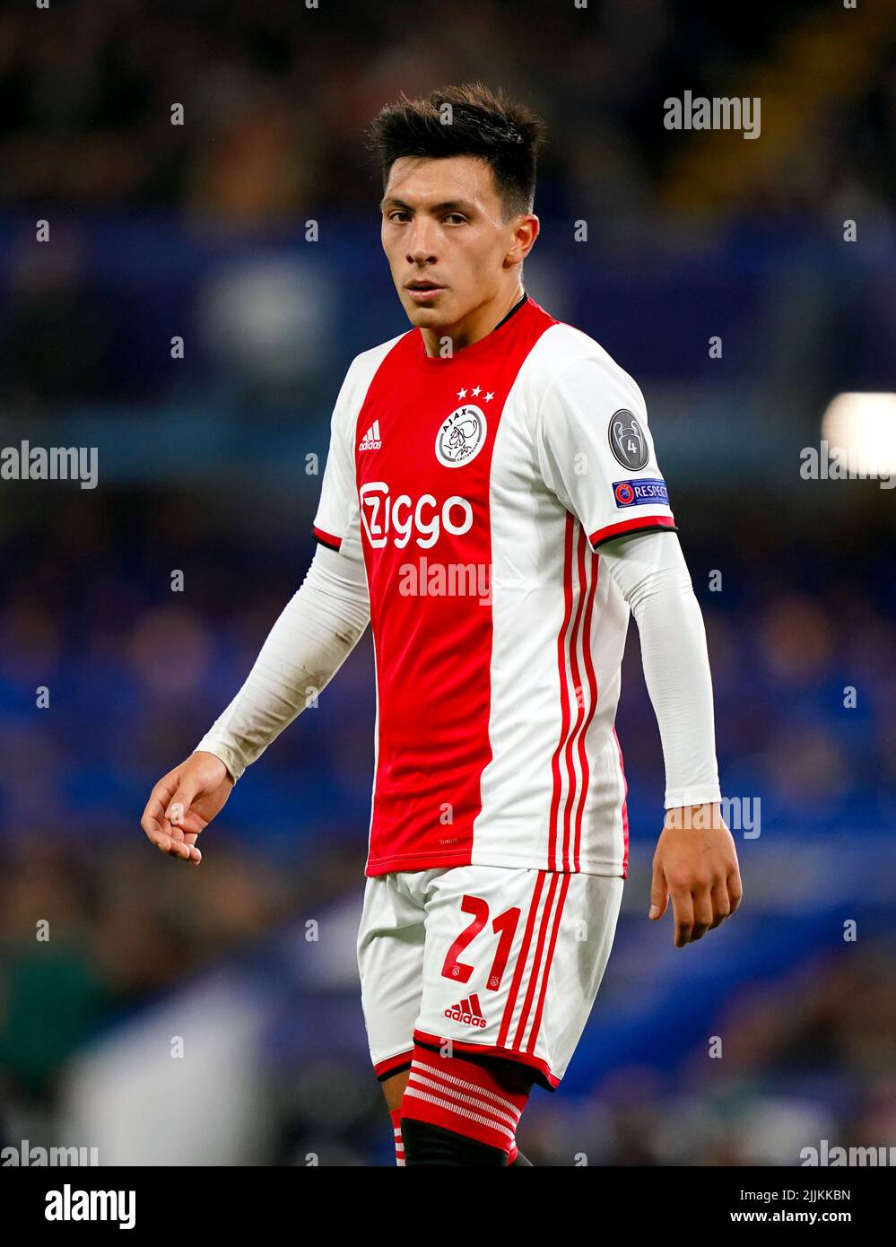 Photo du dossier datée du 05-11-2019 de Lisandro Martinez d'Ajax. Manchester United ont achevé la signature du défenseur argentin Lisandro Martinez d'Ajax sur un contrat jusqu'en juin 2027, a annoncé le club de la Premier League. Date de publication : mercredi 27 juillet 2022. Banque D'Images