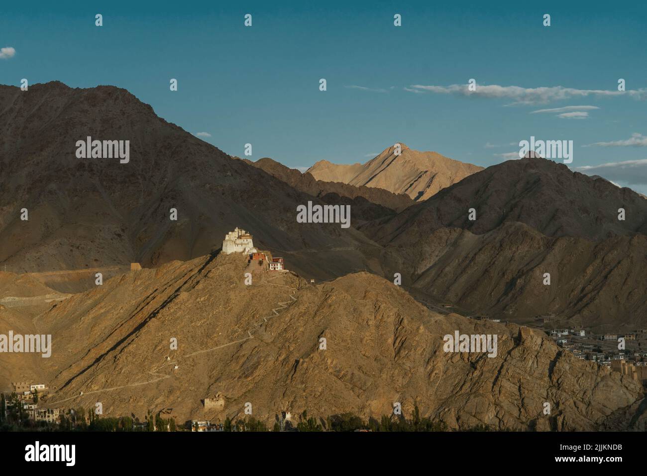 Le monastère Namgyal Tsemo dans le district de Leh, Ladakh, dans le nord de l'Inde Banque D'Images