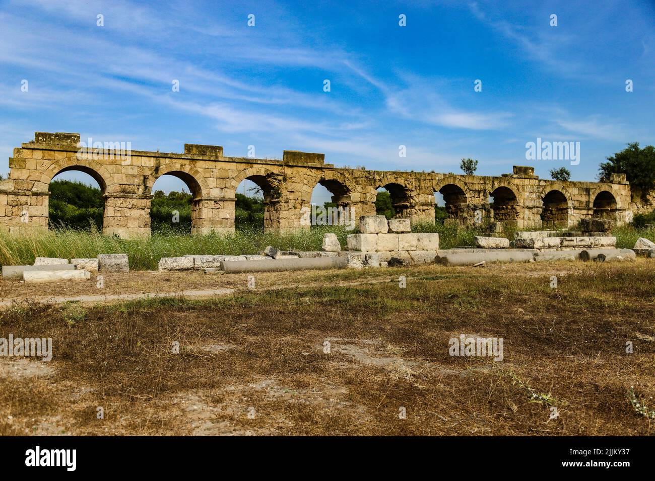 Les ruines historiques de Tyr, Liban Banque D'Images