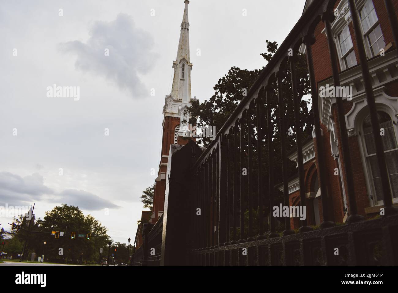 Clôturé dans l'église Banque D'Images