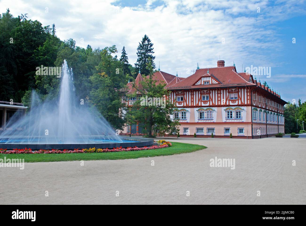 Le spa Luhacovice dans la ville de Luhacovice, République tchèque Banque D'Images