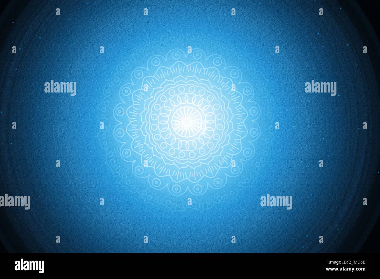 Bleu mandala concept résumé fond Banque D'Images