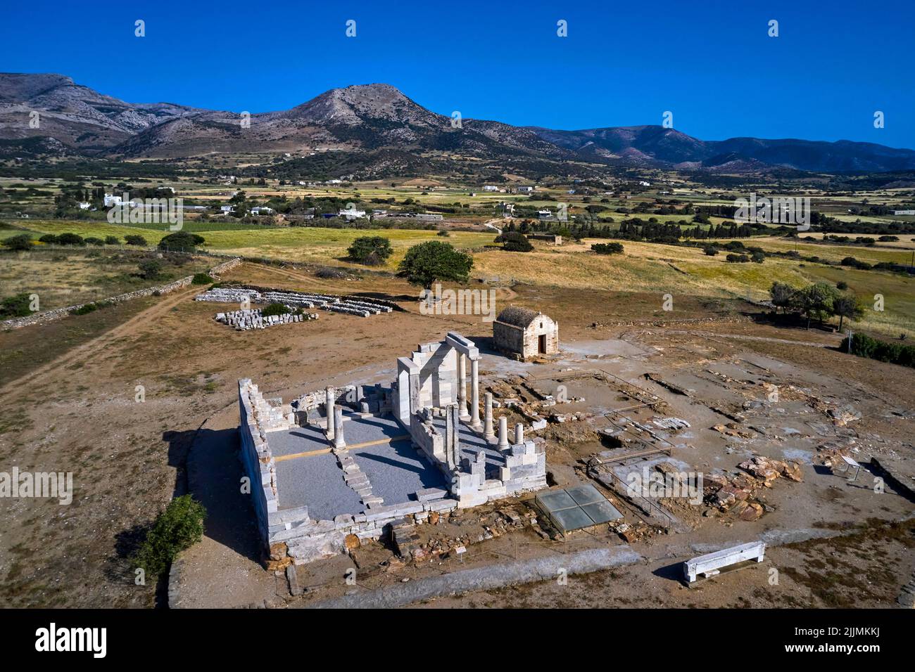 Grèce, Cyclades, Naxos, le temple de Demeter Banque D'Images