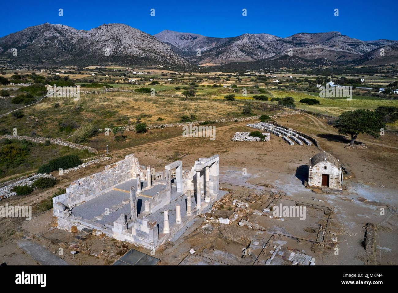 Grèce, Cyclades, Naxos, le temple de Demeter Banque D'Images