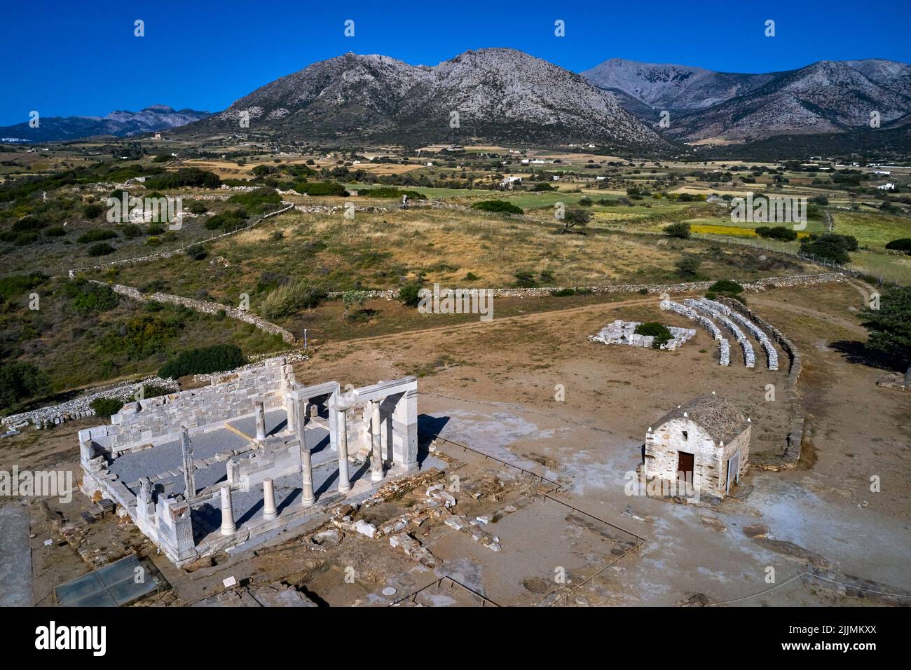 Grèce, Cyclades, Naxos, le temple de Demeter Banque D'Images