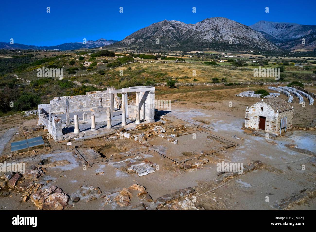 Grèce, Cyclades, Naxos, le temple de Demeter Banque D'Images
