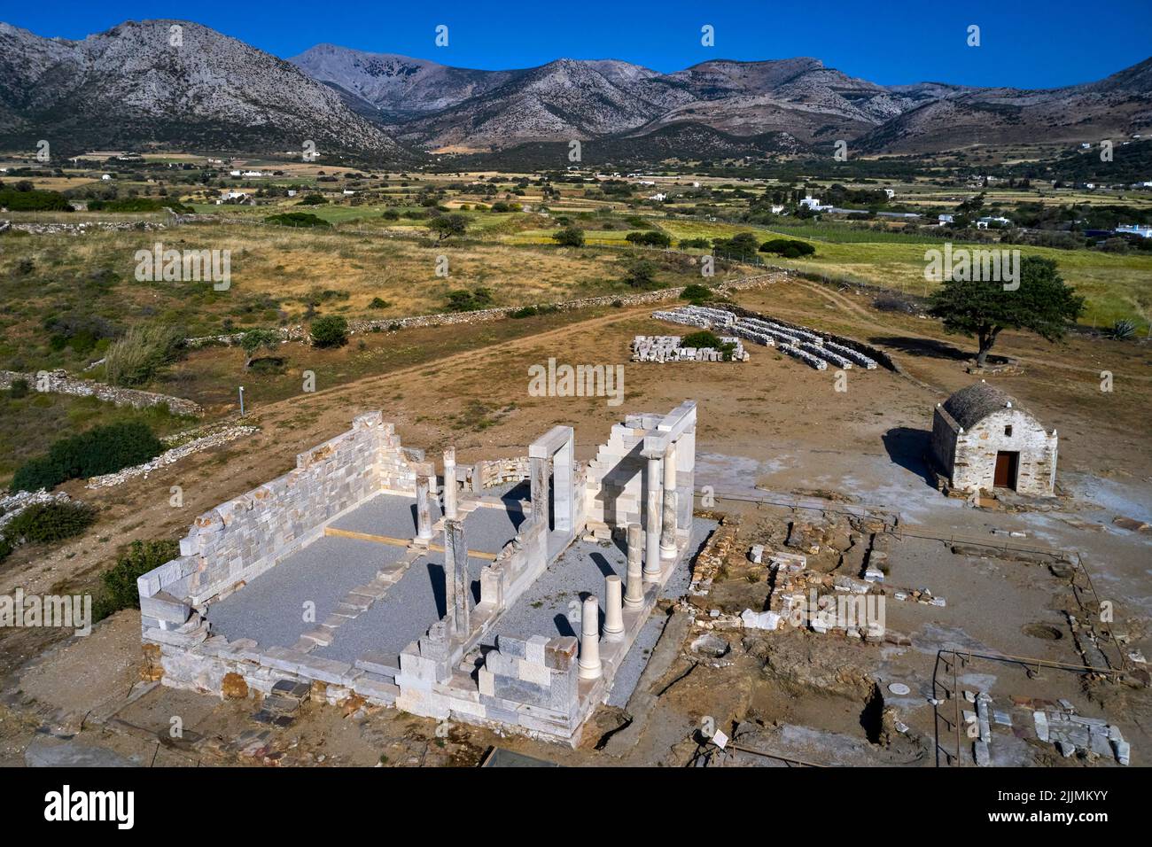 Grèce, Cyclades, Naxos, le temple de Demeter Banque D'Images