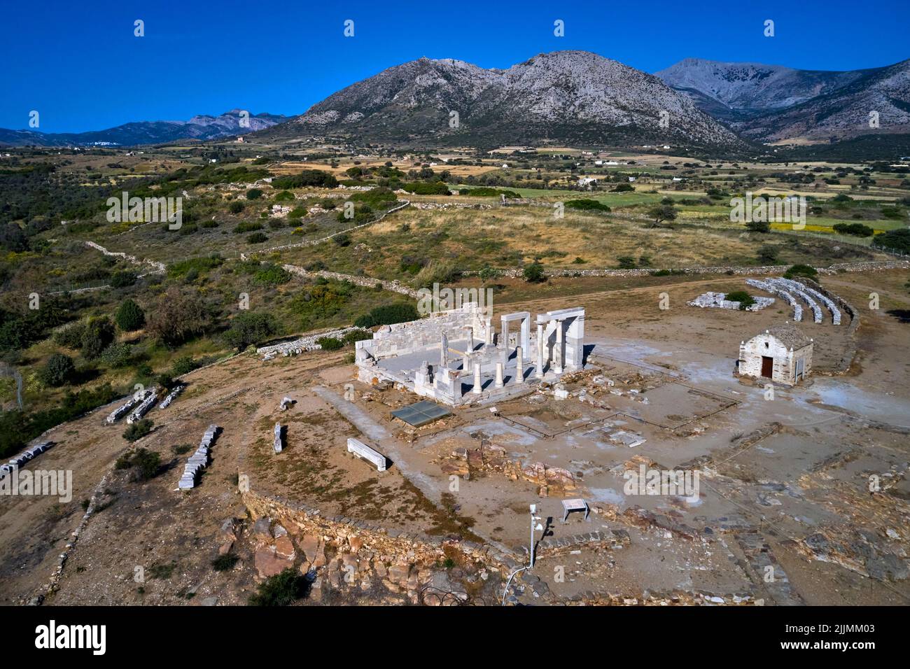 Grèce, Cyclades, Naxos, le temple de Demeter Banque D'Images