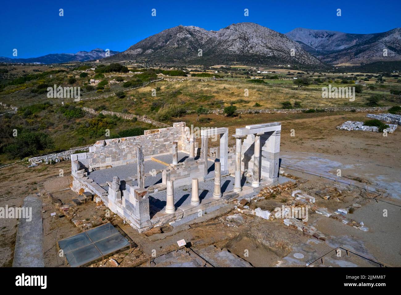 Grèce, Cyclades, Naxos, le temple de Demeter Banque D'Images