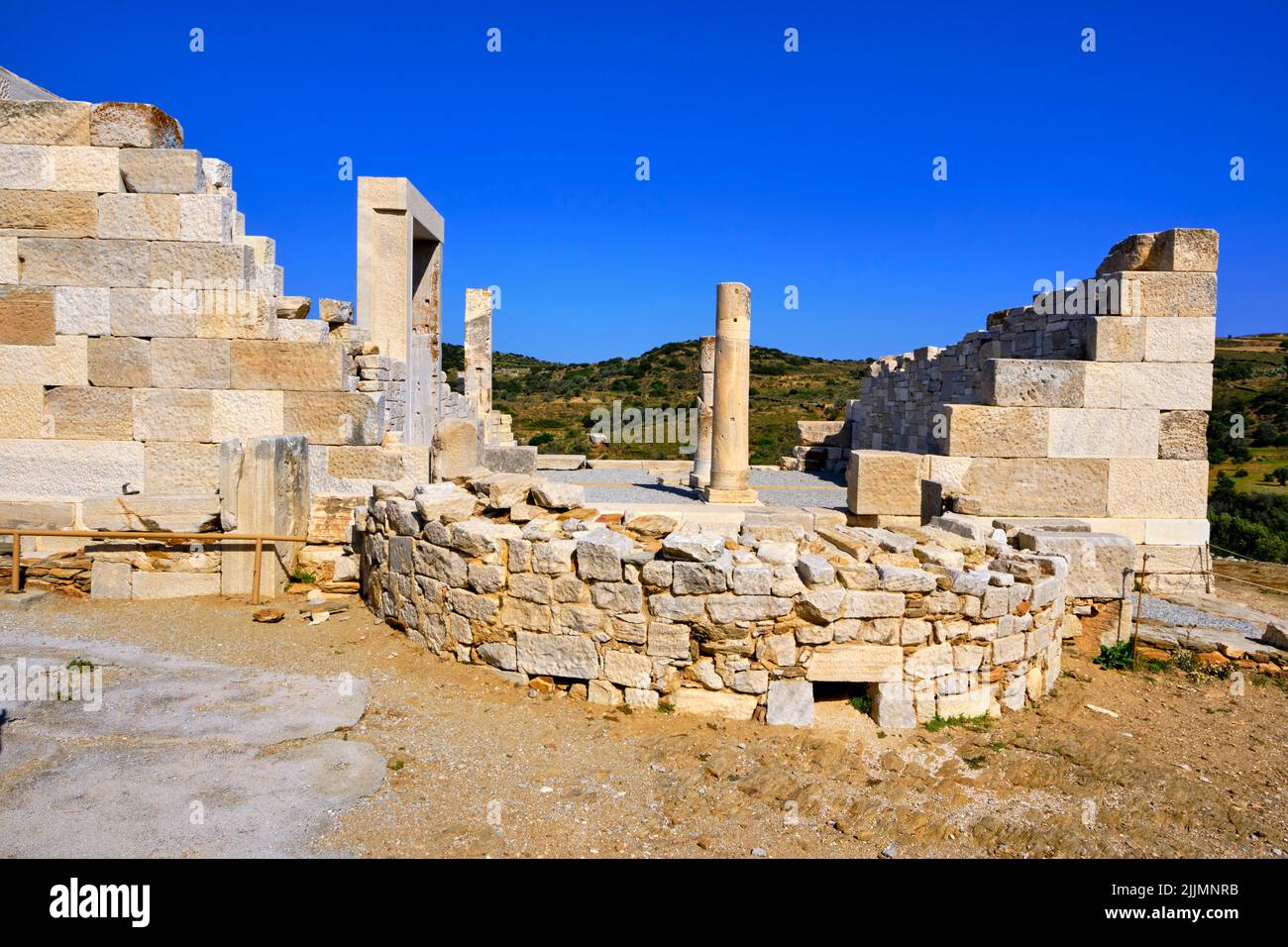 Grèce, Cyclades, Naxos, le temple de Demeter Banque D'Images