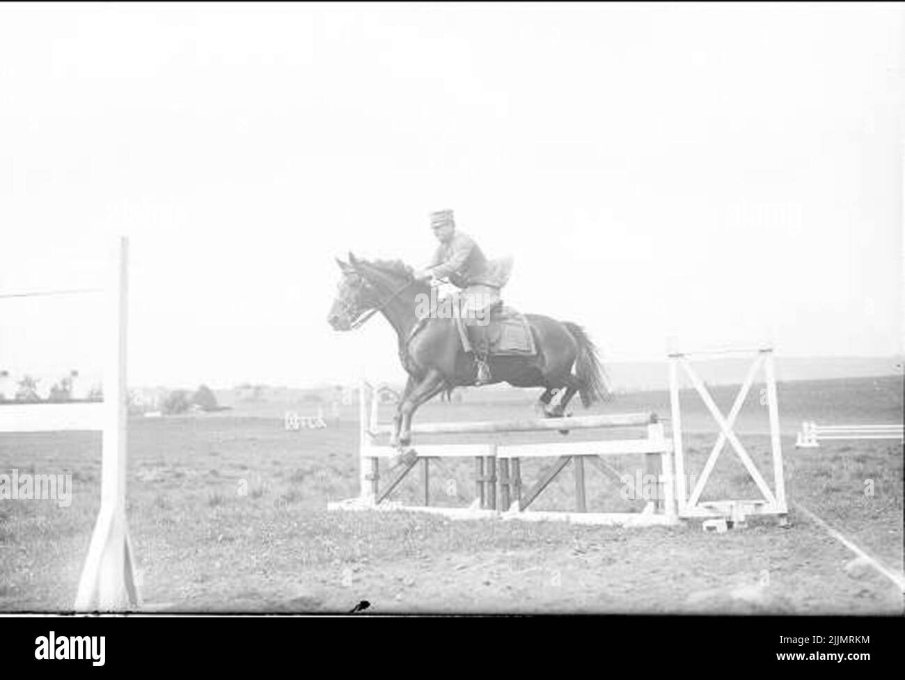 Entraînement saut sur le terrain K 3 sud. Découvrez leur style. Banque D'Images