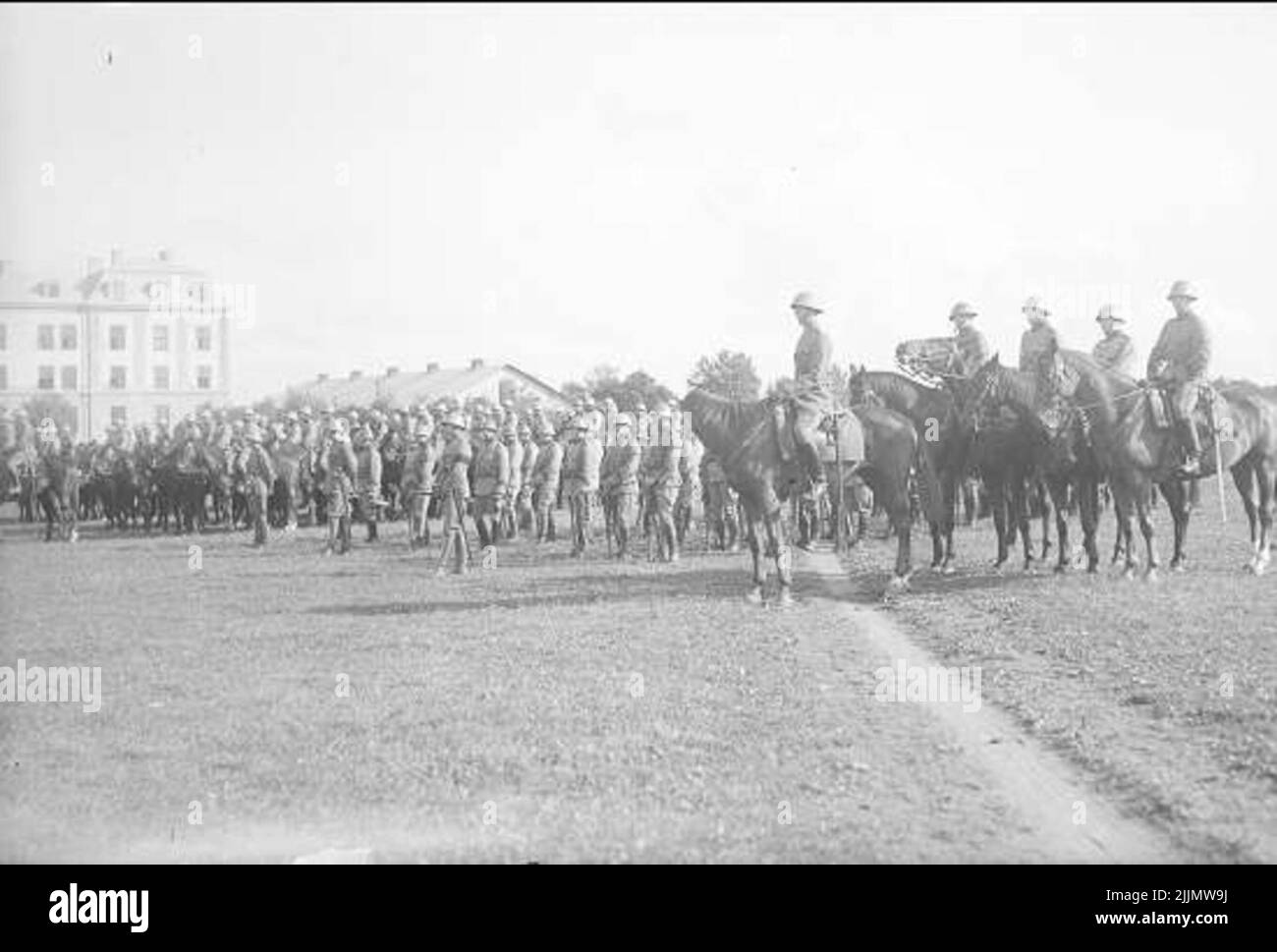 La réunion du régiment 1931. Service de culte sur le terrain à cheval au sud de la caserne K 3 pendant la visite de l'association camarade. Banque D'Images