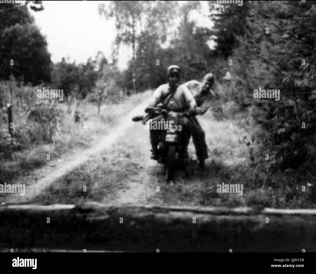Après un contrôle final - exercice pour les conducteurs de MC. Banque D'Images