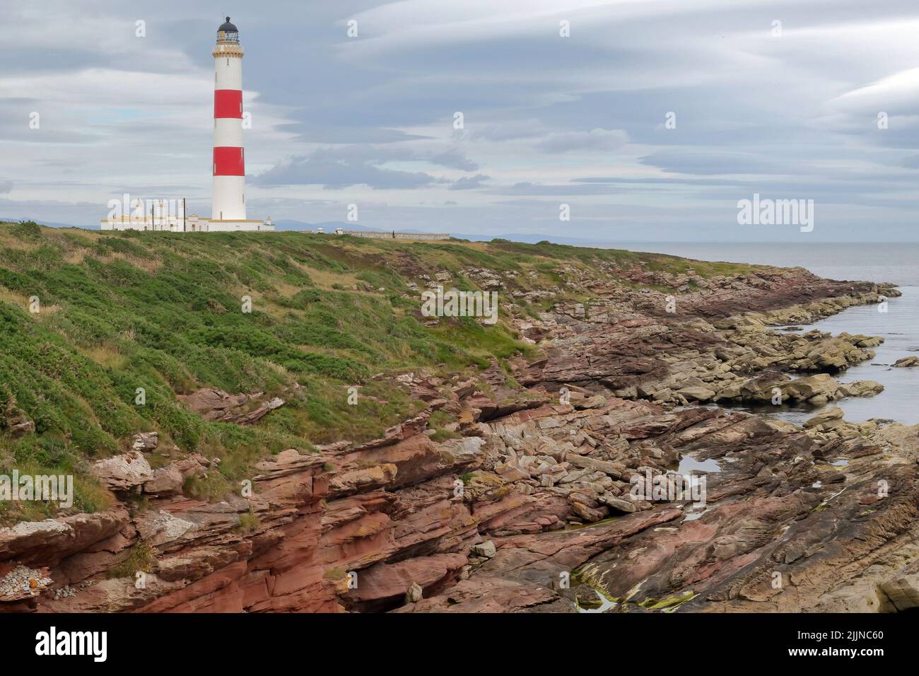 Phare de Tarbat Ness, Écosse Banque D'Images